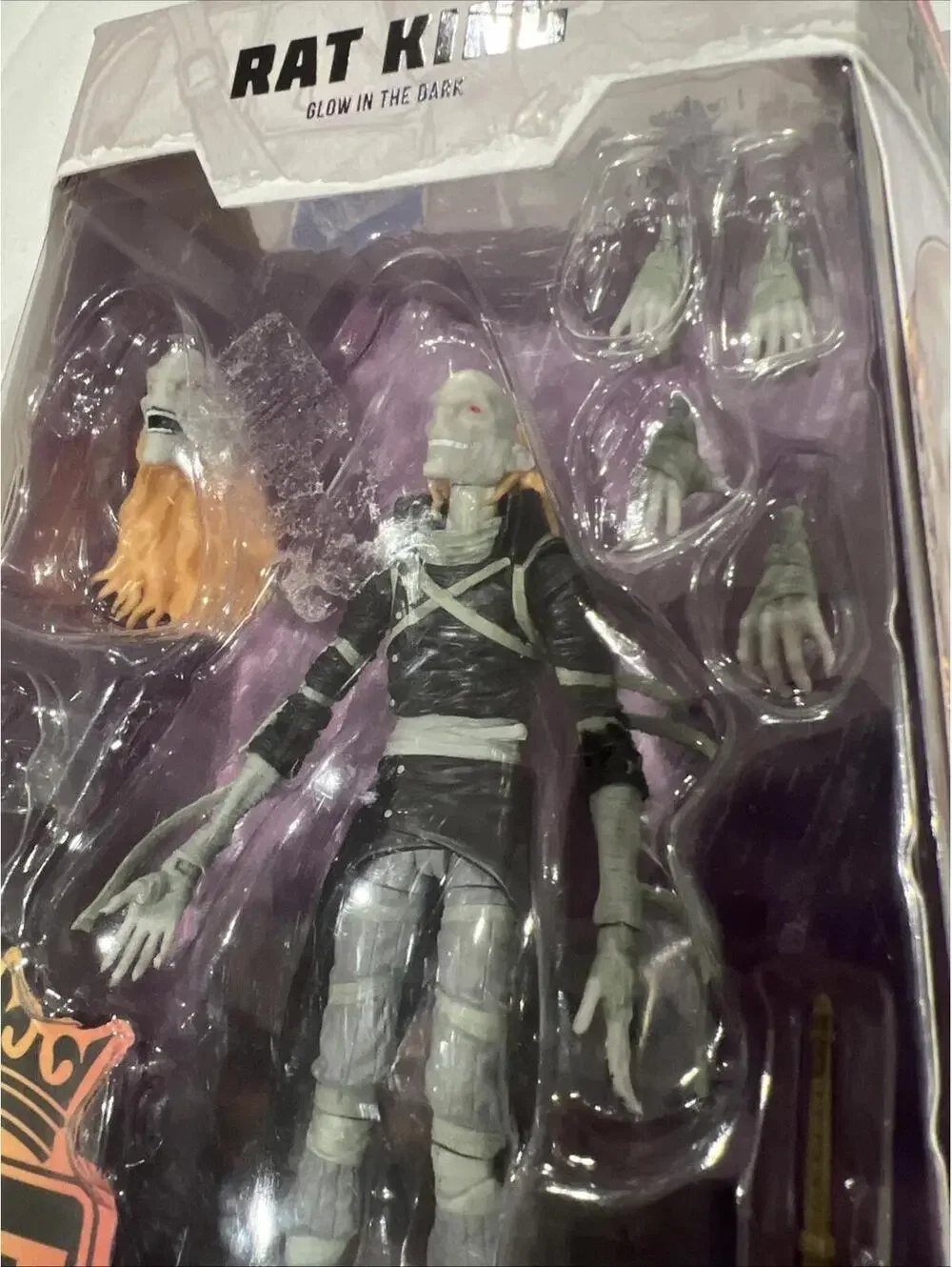 Loyal Subjects BST TMNT Teenage Mutant Ninja Turtles RAT KING Figur Glow In Dark